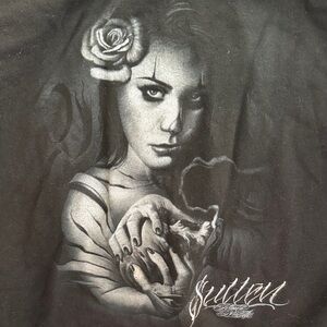 Sullen Angels Black Graphic Sweatshirt